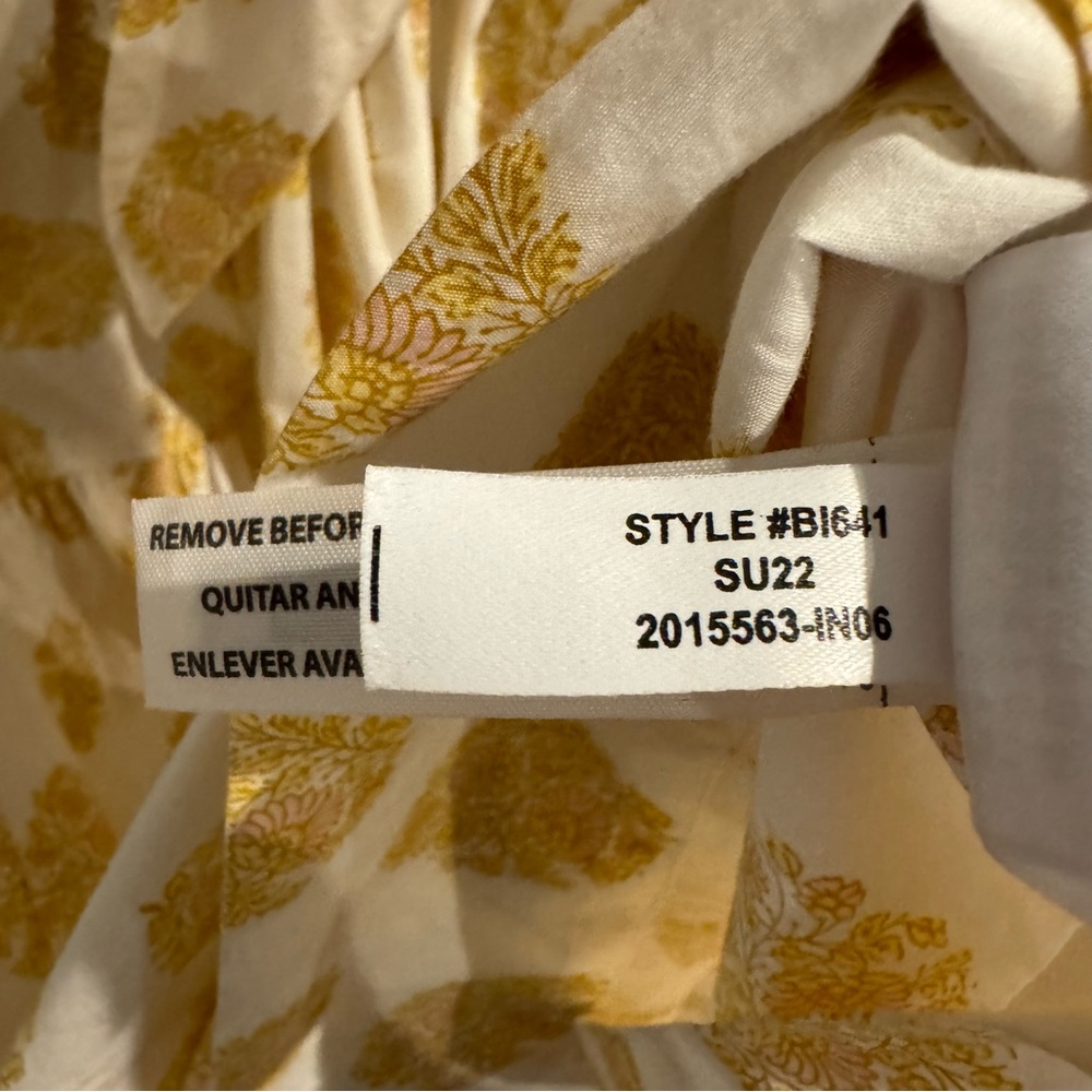 J. Crew Tie Back Tiered Midi Dress in Gathered Floral Block, Size 8 - Picture 14 of 14